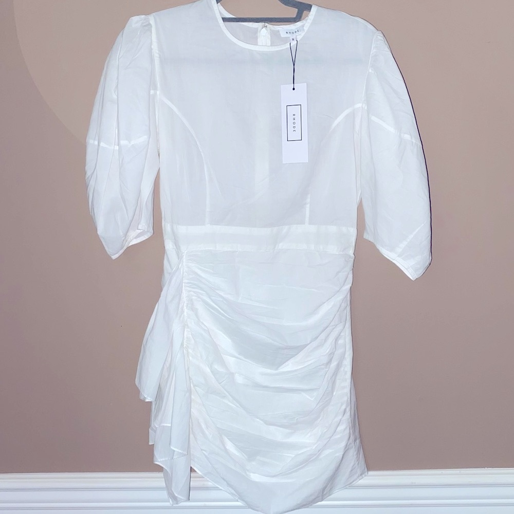 NEW $398 Revolve Rhode Pia Dress White Small NWT - Picture 4 of 16